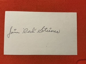 Jim “Red” Steiner🔥🔥MLB 1945 Boston Red Sox🔥🔥AUTOGRAPH 🔥🔥 - Picture 1 of 1
