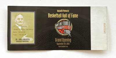 NAISMITH MEMORIAL BASKETBALL HALL OF FAME GRAND OPENING CEREMONY 2002/ VIP SEAT - Image 1 of 2