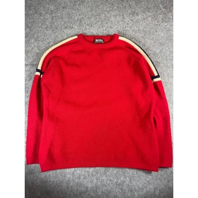 Vintage Meister Wool Sweater Mens L Crewneck Ribbed Knit Retro Casual Pullover — 第 1/4 张图片