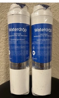 2-Waterdrop WD-F23WF Water Filter for GE Refrigerator (GSWF)—SEALED—FREE SHIP🔥 - Image 1 of 2