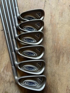 Ping G5 Blue Dot Irons 5-pw With Regular Flex Graphite Shafts Right Handed - Picture 1 of 6