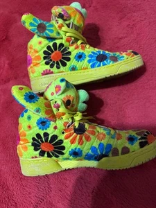 adidas × Jeremy Scott JS BEAR FLOWER Sneakers US 11 ,UK 10.5,EU 45 1/3 - Picture 1 of 4
