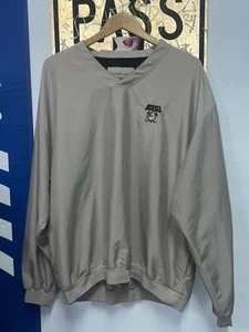 Vintage 90s MIGHTY DUCKS CUTTER & BUCK PULLOVER LIGHT JACKET - XXL TAN - Picture 1 of 5