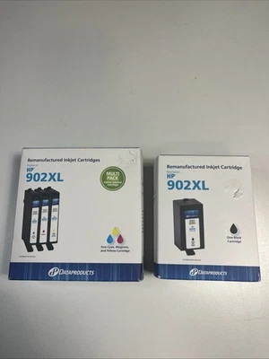 Ink Toner for HP 902XL High Yield Inkjet Cartridge Black, Cyan, Magenta, Yellow - Image 1 of 4