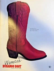 1985 Magazine Advertisement Durango Women's Boots - Picture 1 of 1