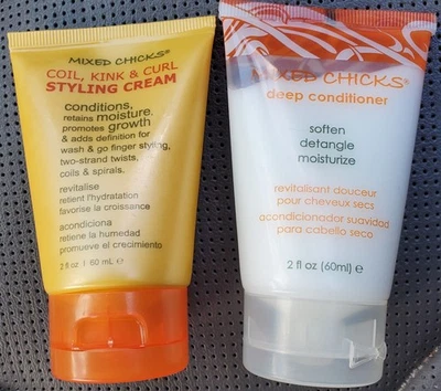 Mixed Chicks Deep Conditioner + Styling Cream Travel Size SEALED ~ Free Shipping - Image 1 of 3