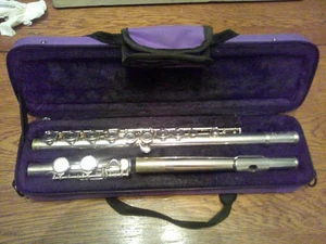 Armstrong Model 104 Flute, Cleaning Rod, and Sky Soft Case - Nice condition - Picture 1 of 17