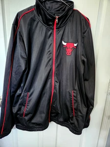 Chicago Bulls Jacke Herren Gr. XL schwarz rot Full Zip Track NBA - Bild 1 von 7