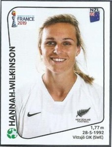 PANINI WOMENS WORLD CUP-FRANCE 2019- #384-NEW ZEALAND-HANNAH WILKINSON