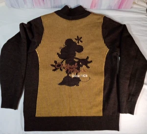 Disney  Knit Sweater Jumper Pullover Mens Size S /95cm  Minnie Mouse Embroidered - Picture 1 of 19