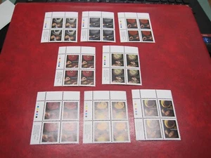 CANADA UNITRADE# 1673-80 TRADITIONAL TRADES DEFS. set of 8 INSCRIPTION BLOCK MNH - Picture 1 of 3