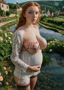 Nude Pregnant Woman A3 Photo Naked Fine Art Women Photography Print PRN002 - Picture 1 of 4