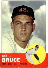 1963 Topps Bob Bruce Houston Colt .45s #24