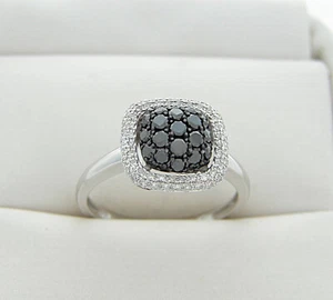 FANCY COLOR DIAMOND DOME HALO RING EARTH MINED DIAMONDS - Picture 1 of 3