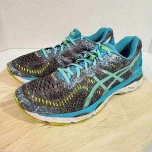 Asics Gel Kayano 23 Damen Laufschuhe Grau Blau Sneaker T6A5N - Bild 1 von 23