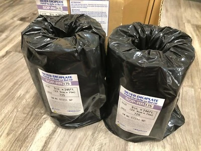 2 Rolls Mitsubishi SDP-RR175 Silver-Digiplate Paper 9"x246FT for HeNe & Red LD - Image 1 of 4