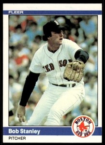 1984 Fleer Bob Stanley Baseball Card Boston Red Sox #409
