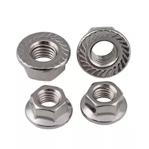 Tuerca de brida de hilo fino M8 M10 M12 tuercas hexagonales A2 sujetador de acero inoxidable - Imagen 1 de 5