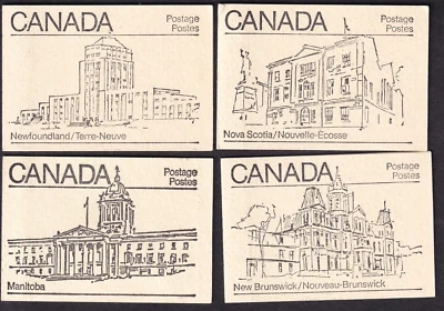 Canada 1982 BK82 "Maple Leaf Issue)" Booklets Collection of 4 Diff Covers  MNH - Image 1 of 2
