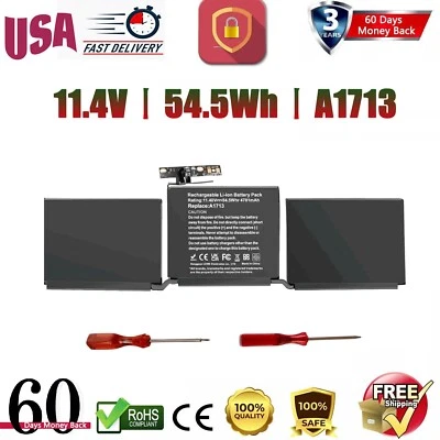 Batería A2171 A2159 A2289 A2338 para Apple MacBook Pro 13" mediados de 2019 2020 A1713 Foto 1 de 4