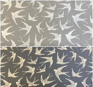 Clarke+Clarke FLY AWAY Cotton Bird/Swallow Fabric.For Upholstery/CurtainsCrafts - Picture 1 of 3