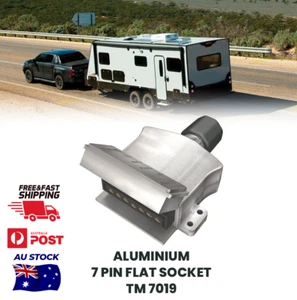 ALUMINIUM 7 PIN FLAT SOCKET - Picture 1 of 2