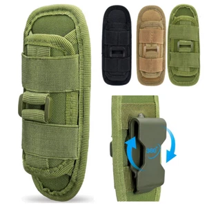 Tactical LED Flashlight Holster Duty Belt Pouch Rotatable Clip 360 Degree Holder - Picture 1 of 12
