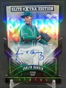 2015 Elite Extra Edition Status Black Die-Cut Prospects 1/1 Jarlin Garcia Auto - Picture 1 of 3