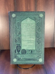 Vintage Bob Lafferty Epigrams in Hai-Kai Limited Signed 1st Edition 1929 #423 - Picture 1 of 13