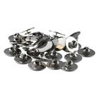 50Pcs Flat Round Brooch Tray Base Blank Blank Lapel Pin  For Diy Jewelry Making