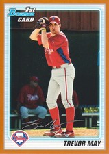 2010 Bowman Prospects Baseball Orange #BP36 Trevor May /250