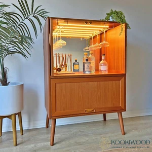 Vintage G Plan Fresco Drinks Cabinet – Modern Teak Cocktail Bar - Made to Order - Picture 1 of 8