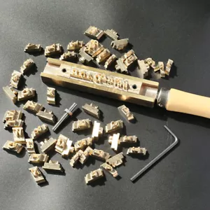 Maßanfertigung Messing Alphabet Buchstabe Wechselformstempel Lederhandwerk Siegelwerkzeug - Bild 1 von 9