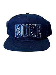 Vintage Duke University Blue Devils 1990er Jahre Mütze Starter Druckknopflasche klassisches Design - Bild 1 von 7