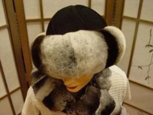 NUEVO SOMBRERO DE PIEL DE CONEJO REX PARA MUJER - Imagen 1 de 1