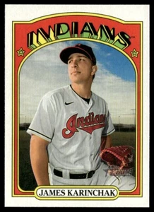 2021 Topps Heritage Red James Karinchak Cleveland Indians #228 - Picture 1 of 2
