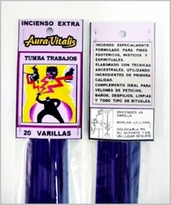 Tumba Trabajos Incienso Esotérico, Esoteric Incense 20 Varillas / Sticks. - Foto 1 di 1