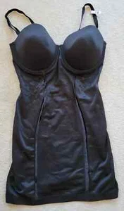 Maidenform Convertible Full Slip Easy Up Strapless Firm Control 2304 34C Black - Bild 1 von 6