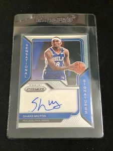 2020-21 Prizm🏀Shake Milton 🏀SENSATIONAL SIGNATURES🔥 AUTOGRAPH 🔥 auto #SS-SML - Picture 1 of 2