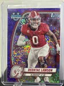 2024 Bowman University Chrome - Deontae Lawson /375 Purple Sparkle #58 Alabama - Picture 1 of 2