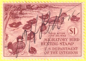 jis36 US STAMP SC# RW8 $1.00 1941 USED CV$30.00 FVF 1304 - Picture 1 of 2