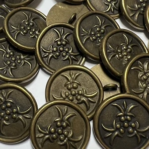 Einzigartige künstlerische Metallknopf Vintage Messingoberfläche 15 mm 18 mm 23 mm Schaft - Bild 1 von 9