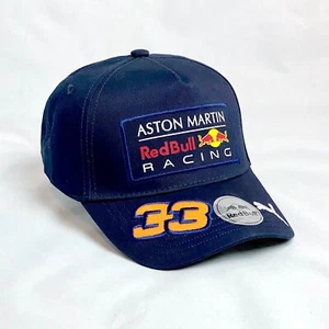 MAX VERSTAPPEN F1 #33 Puma SnapBack Hat Aston Martin Formula One Red Bull Orange - Picture 1 of 6