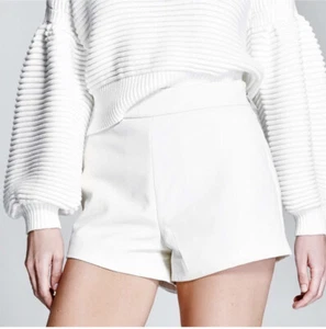 🤍 NWT Marciano Kisa Leather High Waist Rise Shorts Size 8 🤍 - Picture 1 of 7