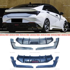 Kits difusores de parachoques labial trasero para Hyundai Elantra 2021-2023 ABS negro brillante - Imagen 1 de 22