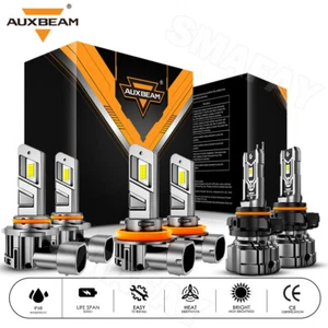 CANBUS LED Headlight Hi/Lo Beam Fog Light 6500K for Chevy Silverado 1500 2007-15 - Picture 1 of 17