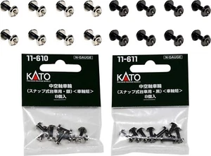 Kato N scale Metal Wheel Silver Hollow Shaft Wheel 8 pieces Various - Picture 1 of 26
