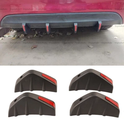 For Lexus RX350 RX450 Rear Bumper Lip Diffuser Spoiler Splitter Black Red 4PCS - Изображение 1 из 4
