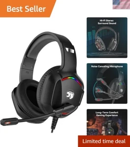 Gaming Headset with Microphone for Pc, Xbox One Series X/s, Ps4, Ps5, Switch,... - Picture 1 of 8