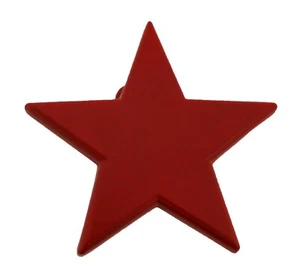 Love Red Color Star Belt Buckle Metal Plain Finished Punk Rock Men Women New - Picture 1 of 2